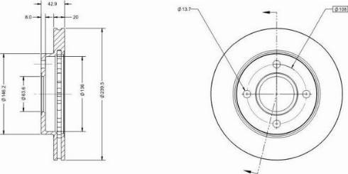 Remy RAD1083C - Brake Disc autospares.lv