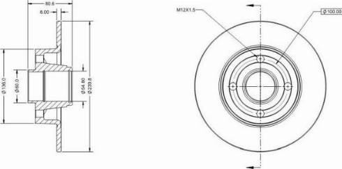 Remy RAD1034C - Brake Disc autospares.lv