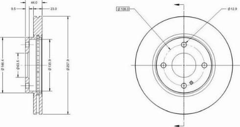 Remy RAD1035C - Brake Disc autospares.lv