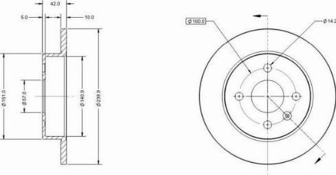 Remy RAD1033C - Brake Disc autospares.lv