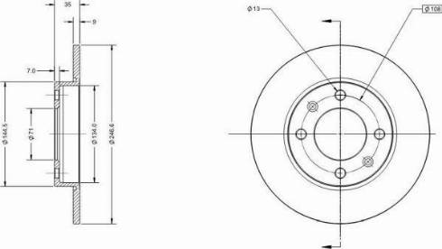 Remy RAD1032C - Brake Disc autospares.lv