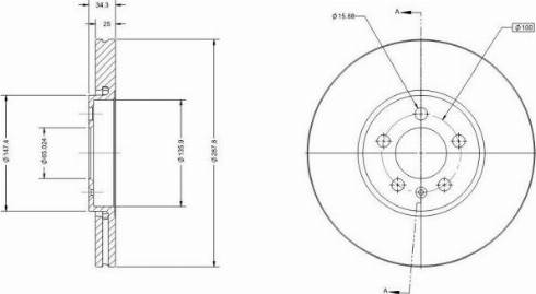 Remy RAD1024C - Brake Disc autospares.lv