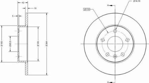 Remy RAD1021C - Brake Disc autospares.lv