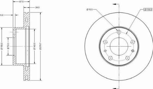 Remy RAD1079C - Brake Disc autospares.lv