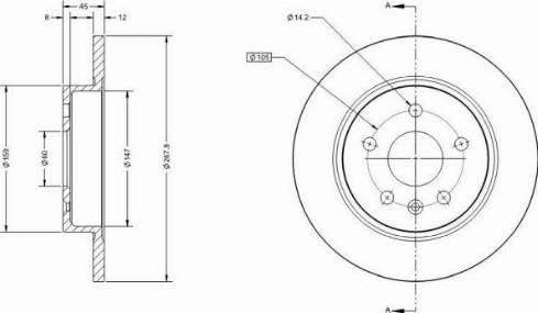 Remy RAD1075C - Brake Disc autospares.lv