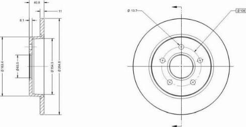 Remy RAD1071C - Brake Disc autospares.lv