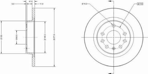 Remy RAD1196C - Brake Disc autospares.lv