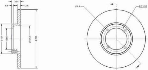 Remy RAD1197C - Brake Disc autospares.lv