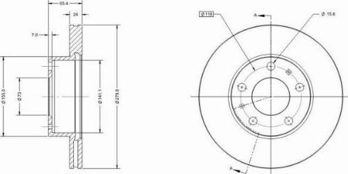 Remy RAD1154C - Brake Disc autospares.lv