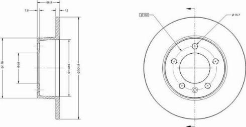 Remy RAD1155C - Brake Disc autospares.lv