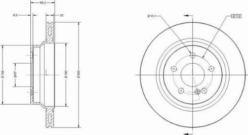 Remy RAD1158C - Brake Disc autospares.lv