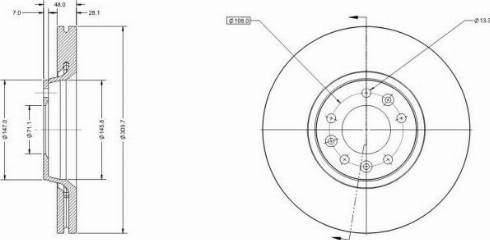 Remy RAD1153C - Brake Disc autospares.lv