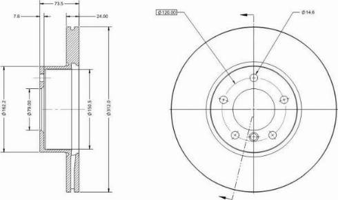 Remy RAD1161C - Brake Disc autospares.lv