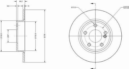 Remy RAD1168C - Brake Disc autospares.lv