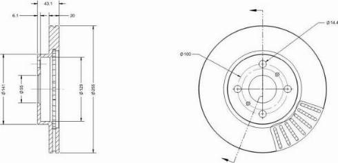 Remy RAD1106C - Brake Disc autospares.lv