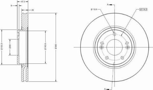 Remy RAD1101C - Brake Disc autospares.lv