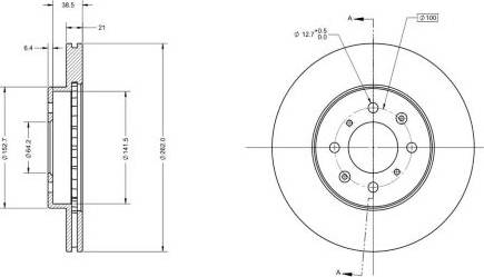 Remy RAD1116C - Brake Disc autospares.lv