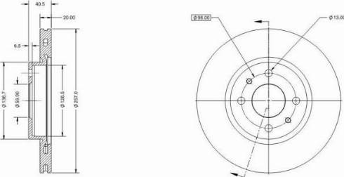 Remy RAD1110C - Brake Disc autospares.lv