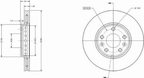 Remy RAD1184C - Brake Disc autospares.lv