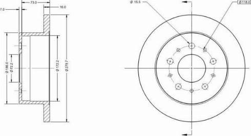 Remy RAD1188C - Brake Disc autospares.lv