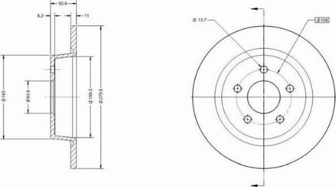 Remy RAD1134C - Brake Disc autospares.lv