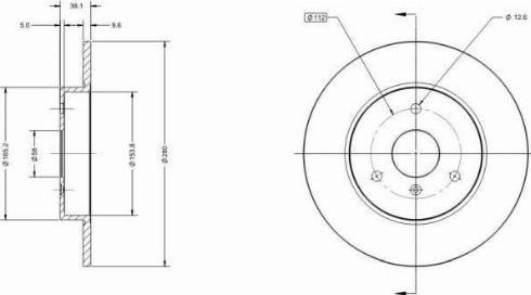 Remy RAD1135C - Brake Disc autospares.lv