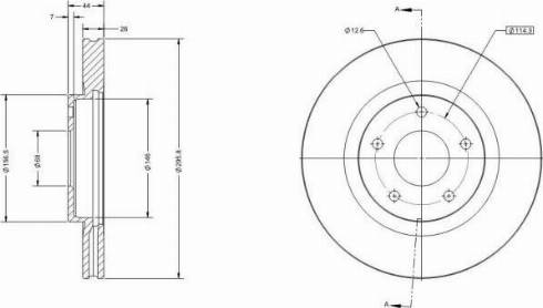 Remy RAD1136C - Brake Disc autospares.lv