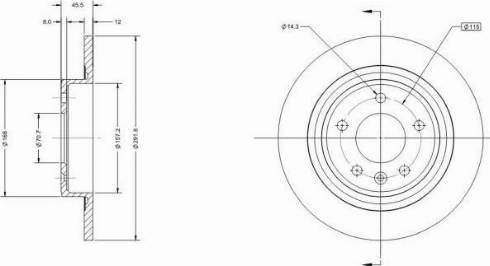 Remy RAD1138C - Brake Disc autospares.lv