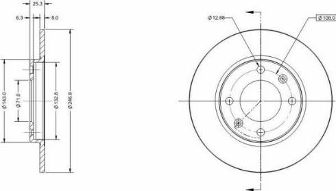 Remy RAD1133C - Brake Disc autospares.lv