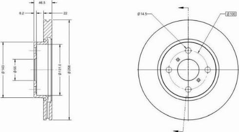 Remy RAD1129C - Brake Disc autospares.lv