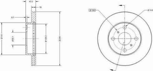 Remy RAD1124C - Brake Disc autospares.lv