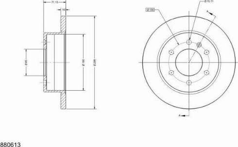 Remy RAD1125C - Brake Disc autospares.lv