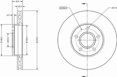 Remy RAD1126C - Brake Disc autospares.lv