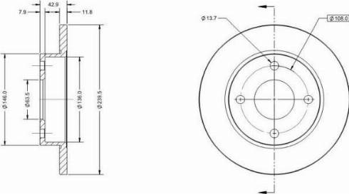 Remy RAD1174C - Brake Disc autospares.lv