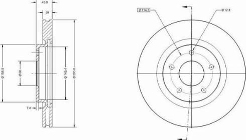 Remy RAD1171C - Brake Disc autospares.lv