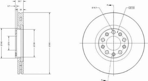 Remy RAD1894C - Brake Disc autospares.lv