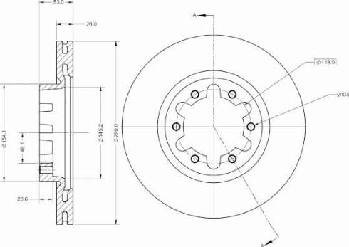 Remy RAD1896C - Brake Disc autospares.lv