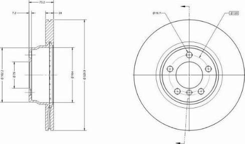 Remy RAD1893C - Brake Disc autospares.lv