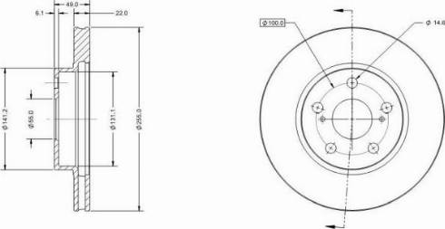 Remy RAD1847C - Brake Disc autospares.lv