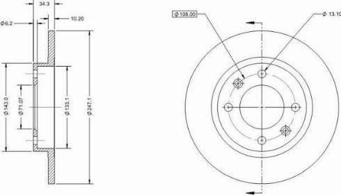 Remy RAD1853C - Brake Disc autospares.lv