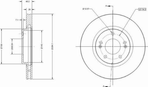 Remy RAD1869C - Brake Disc autospares.lv