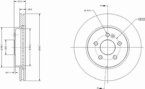 Remy RAD1864C - Brake Disc autospares.lv