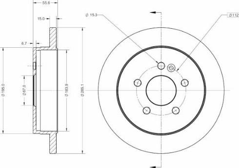 Remy RAD1863C - Brake Disc autospares.lv