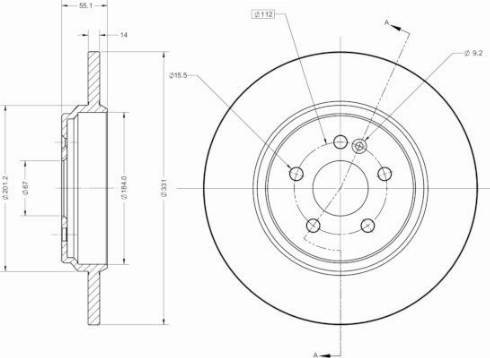 Remy RAD1807C - Brake Disc autospares.lv