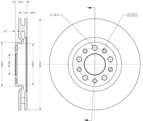 Remy RAD1884C - Brake Disc autospares.lv