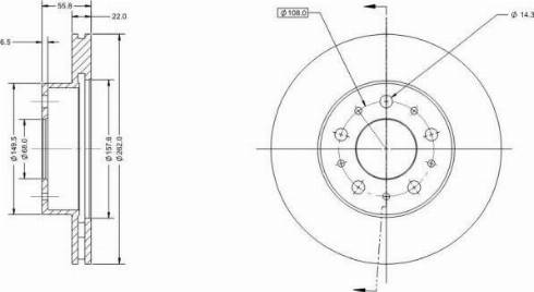 Remy RAD1825C - Brake Disc autospares.lv