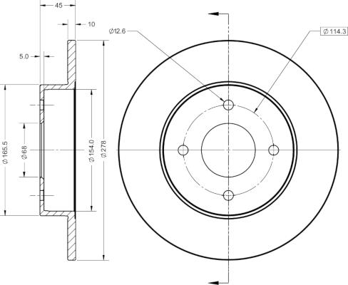 Remy RAD1873C - Brake Disc autospares.lv