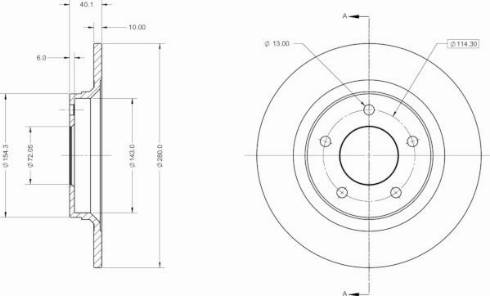 Remy RAD1399C - Brake Disc autospares.lv