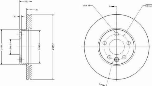 Remy RAD1396C - Brake Disc autospares.lv