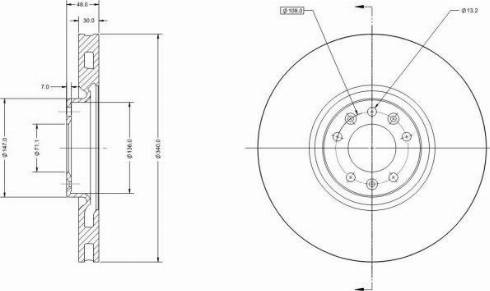 Remy RAD1390C - Brake Disc autospares.lv